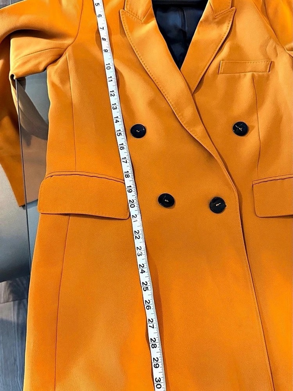 Zara Double-Breasted Pantsuit in yellow Size Medium NWT - Picture 7 of 11